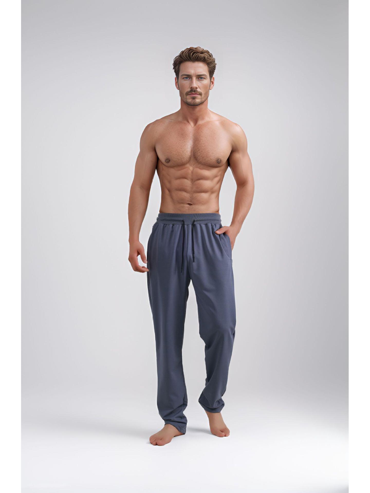 

Мужские ветрозащитные спортивные штаны свободного кроя – Удобные, повседневные и прочные для всех сезонов XXL темно-серого