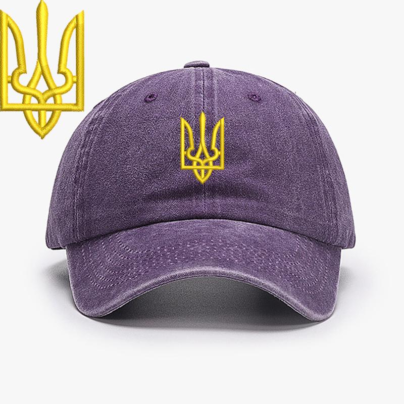 Embroidery Ukraine Trident Symbol Spetsnaz Special Forces Men Baseball Caps Brass Buckle Dad Caps Snapback Adjustable