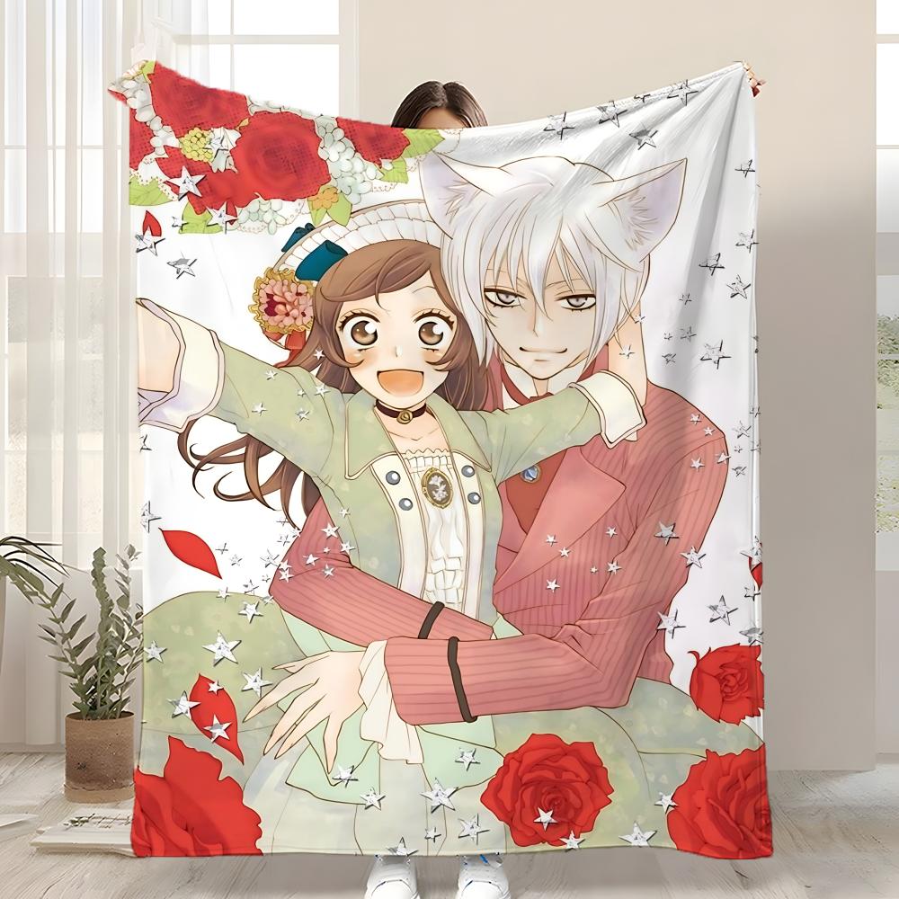 

Anime Kamisama Kiss Throw Kid-Friendly Flannel Throw Blanket Soft Warm Anti-Static Washable All Season 75x90cm