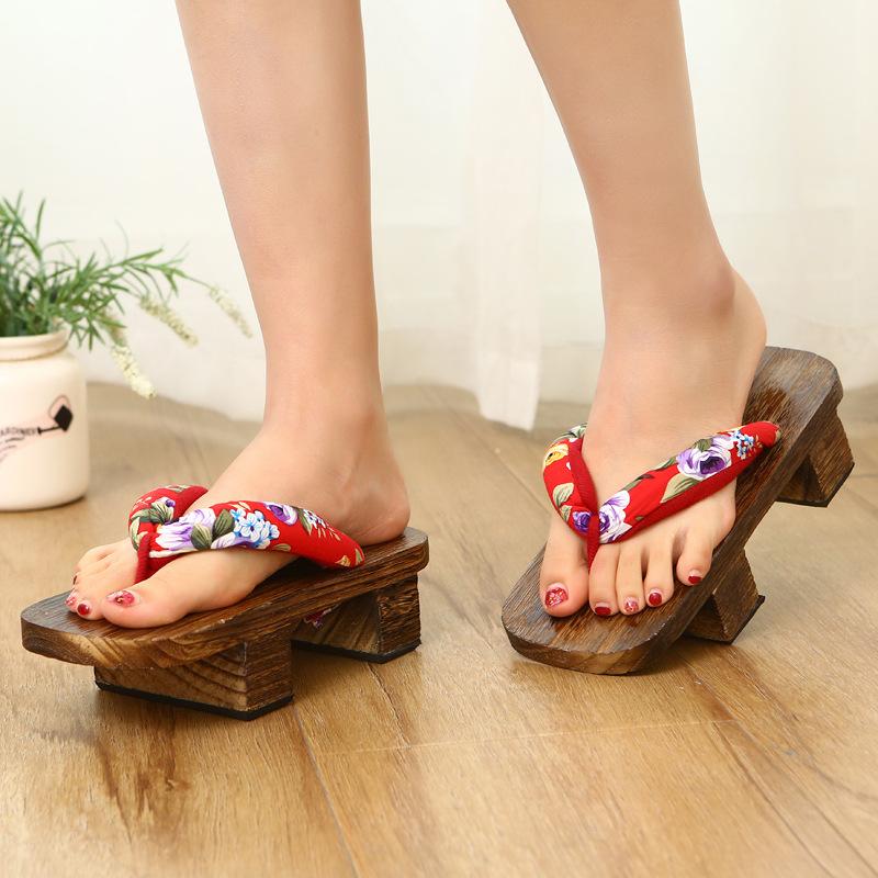 Mode Unisex Man Vrouw Paulownia Houten Japanse Traditionele Geta Klompen Man 2026 Ninja Cosplay Schoenen Slippers Buitensandalen 38-44