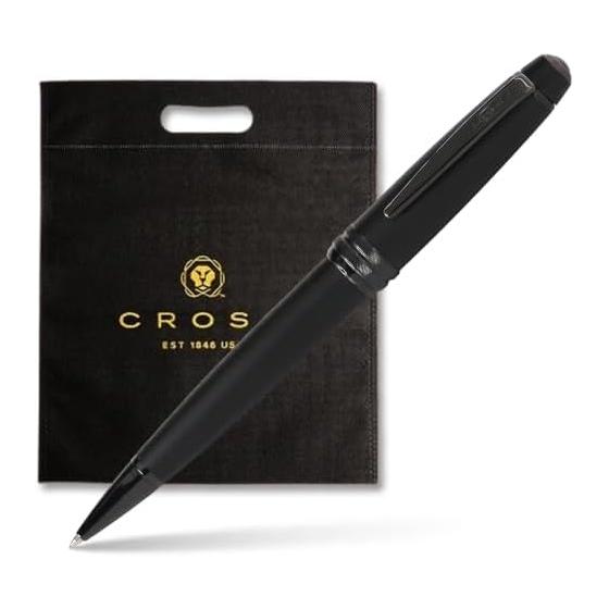 CROSS Bailey Matte Black Lacquer Ballpoint Pen, Medium Point, AT0452-19