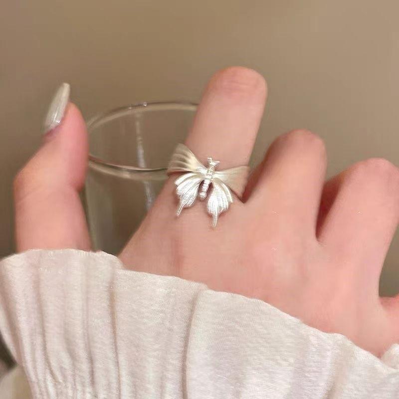 Niche High-End Literary And Artistic Style Ring Trendy Beaded Ring Ring Ring