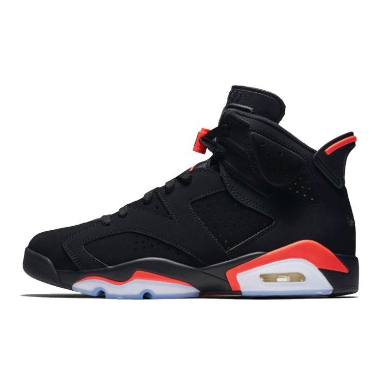Мужские кроссовки Air Jordan 6 Retro Infrared 2019 Черный Инфракрасный-23-Черный 384664-060 42.5