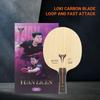 Unterstützte 7-lagige Carbonfaser Tischtennis Schlägerholz mit konstanter Leistung für Angriffsspieler Ping Pong Holz