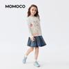 MOMOCO Girls' Sweet & Versatile Long Sleeve T-Shirt