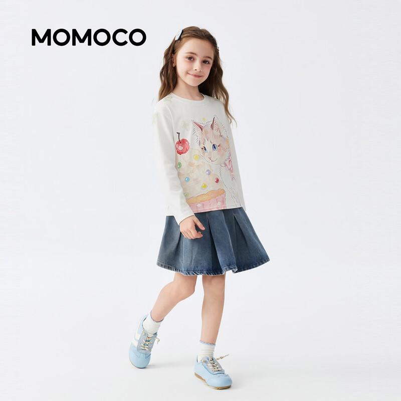 MOMOCO Girls' Sweet & Versatile Long Sleeve T-Shirt