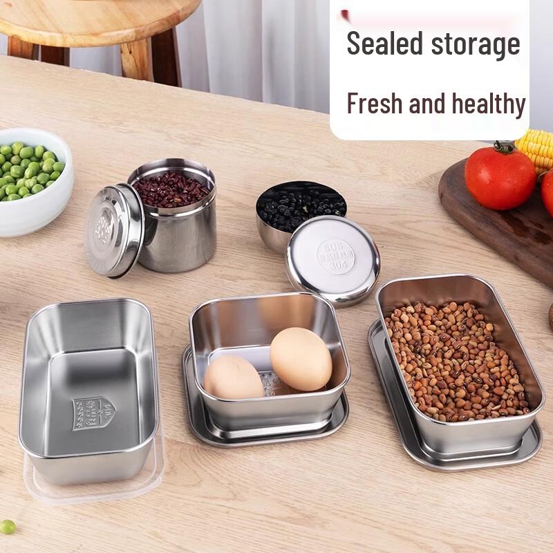 304 Stainless Steel Food Sample Storage Box Set