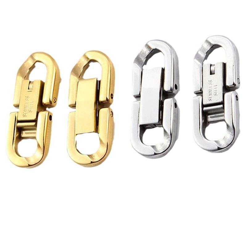 Diy Jewelry Accessories Stainless Steel 304 Jewelry Buckle, Titanium Steel Chain Button, Watch Connection U Grain