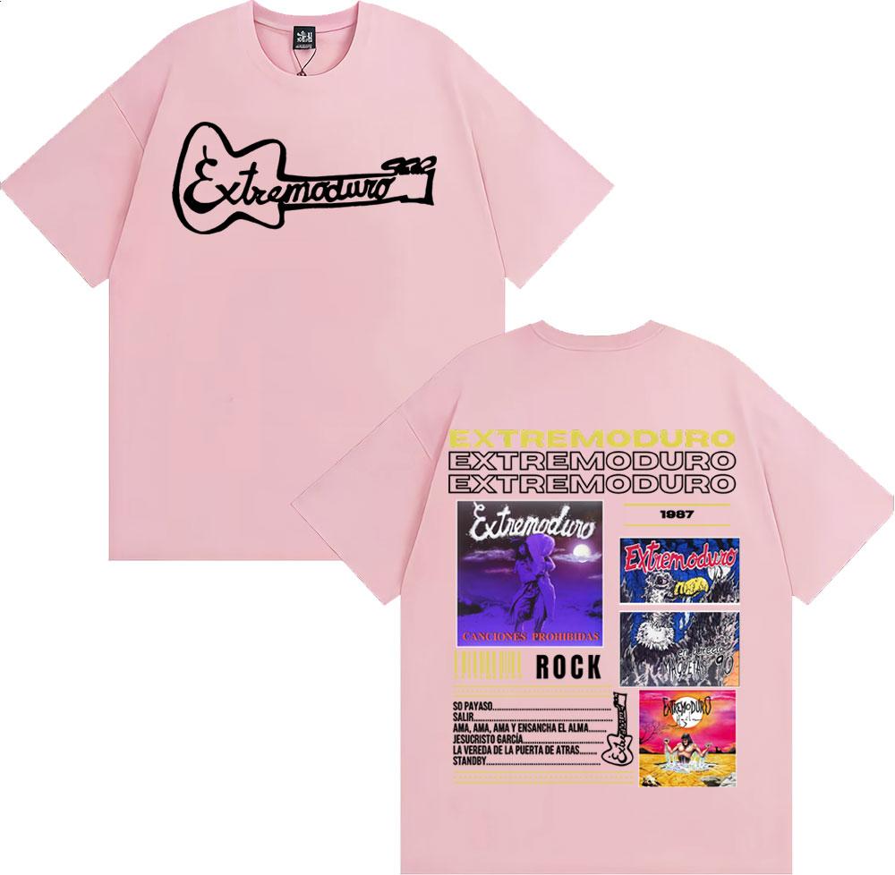 Rock Band EXTREMODURO Album Cover T-shirts for Men Retro 90s Hip Hop Classic T Shirt Summer Tops Oversized Short Sleeve T-shirt