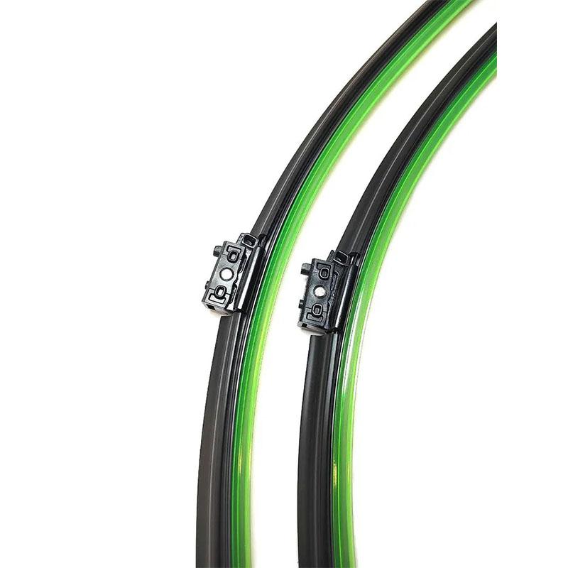 24"+19" Push Button Frameless Wiper Blades 2PCS for A-Class W176, B-Class W246, CLA C117, GLA X156, A1 8X, F20