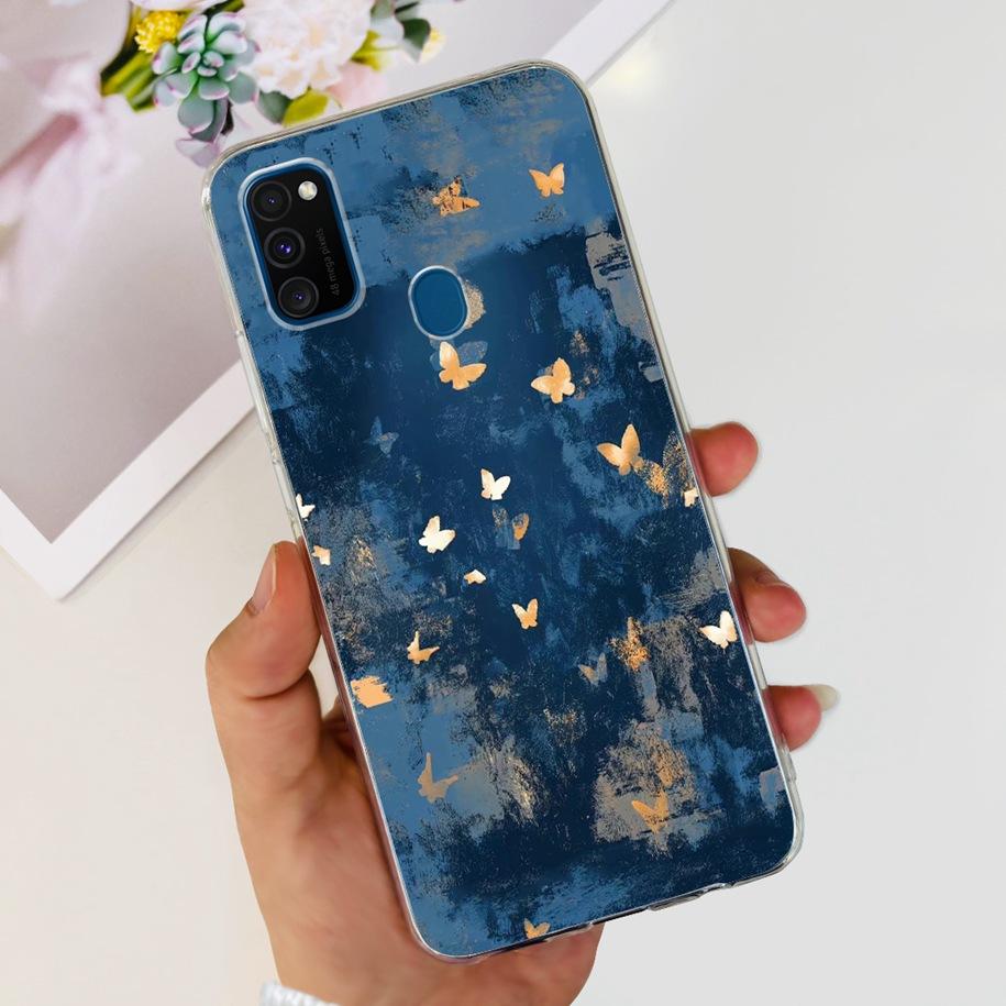 For Samsung M21 Case SM-M215F Silicone Soft Phone Cover For Samsung Galaxy M21 2020 Fundas Cartoon Coque For Samsung M 21 Bumper