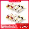 Musikalische Sound-Bananenbuchse Vergoldete Anschlussklemme Bananenstecker Buchsenstecker Lautsprecherbuchsen-Adapterbuchse Messingklemme