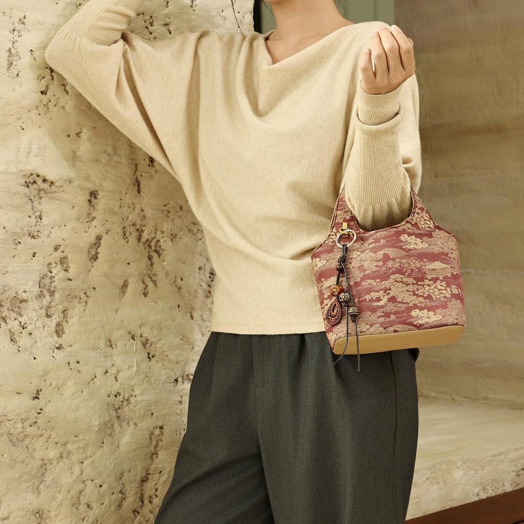 Autumn and winter fashion exquisite new national style handbag high sense new Chinese shoulder tote bag