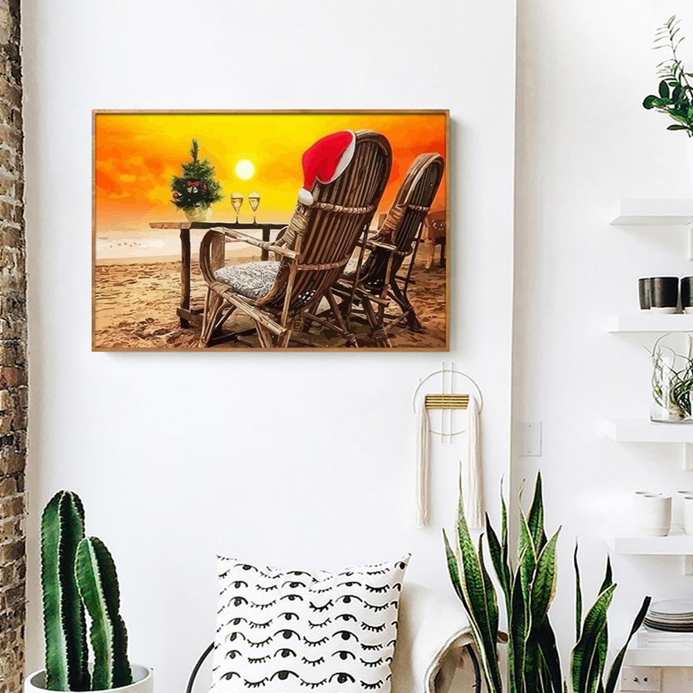 Buy DIY Oil Art Painting By Number Kit Landscape Hand Painted Craft