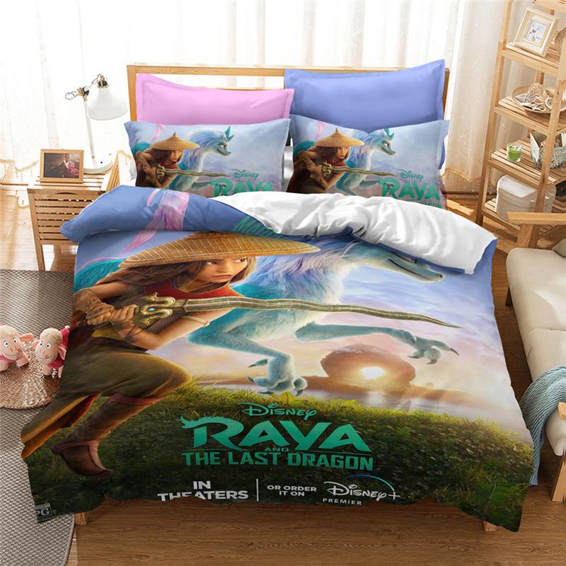 

Raya And The Last Dragon Bedding Set Duvet Cover Pillowcase Singledoubleking Dragon,EU-Single-2Pcs-135x200cm