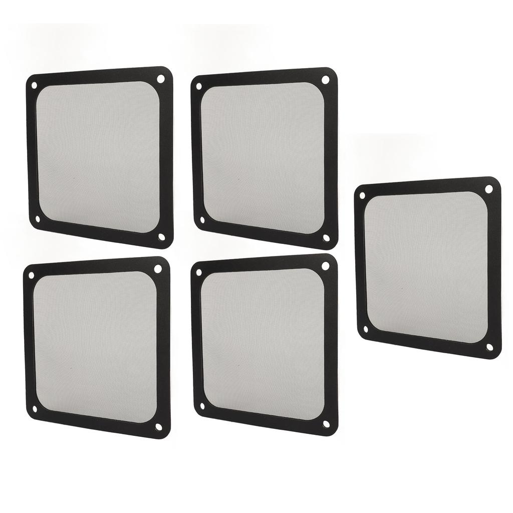 5PCS 120mm Fan Dust Filter Heat Dissipation Soft Magnetic Nylon Frame Computer PC Fan Dust Mesh Filter for PC Case