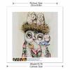 New Arrival 5D DIY Full Circle Diamond Painting "Cute Owl" Embroidery Cross Stitch Home Decor Gift