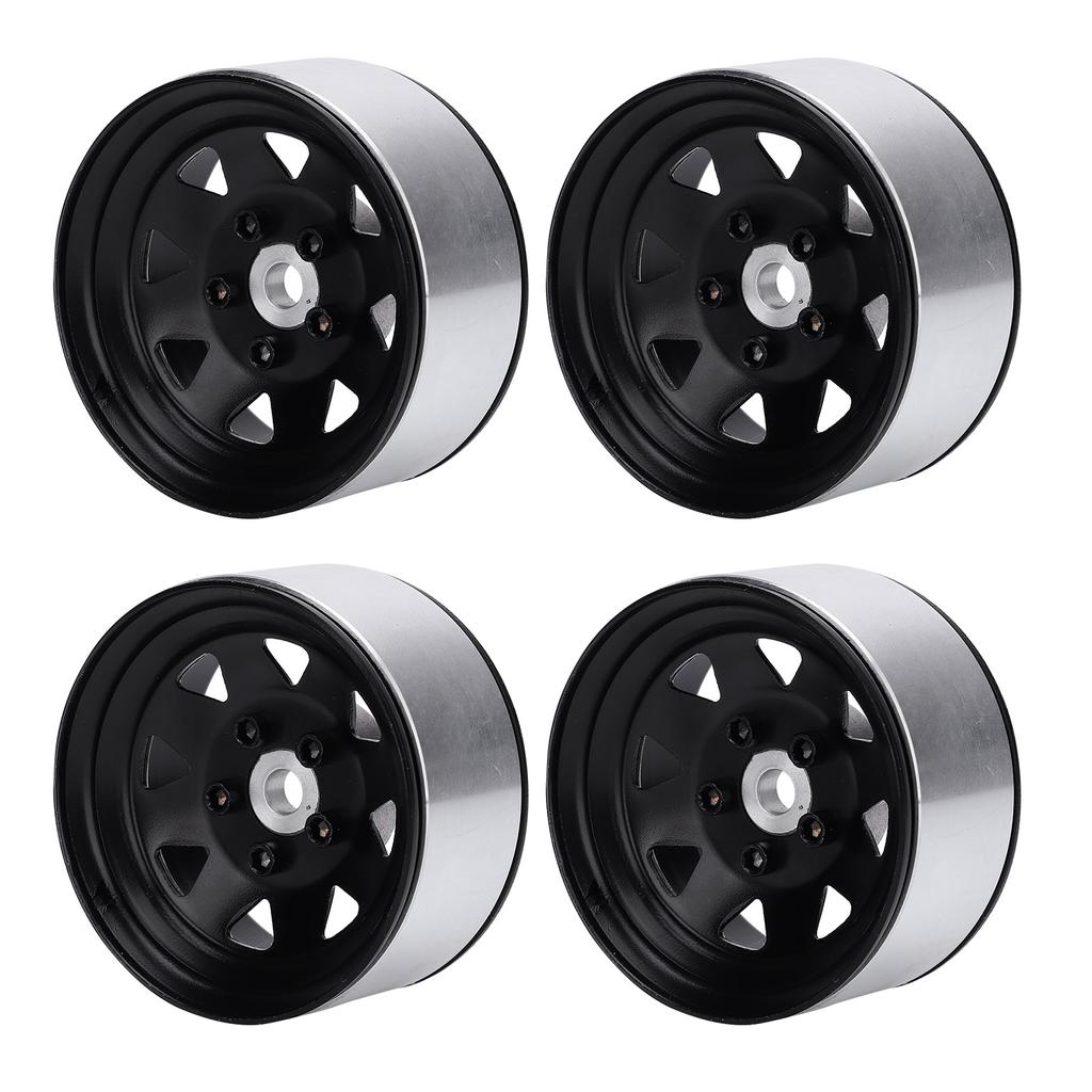 4pcs 1.9'' Aluminium Alloy Wheel Rims Hubs for 1/10 RC Crawler for   SCX10  (White )