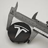 Autoaufkleber Tesla 4 Stück 56mm ABS Tesla Model 3 Model Y Original Abdeckungen Radkappen Radnabendeckel für Tesla Model Y X S Auto Zubehör