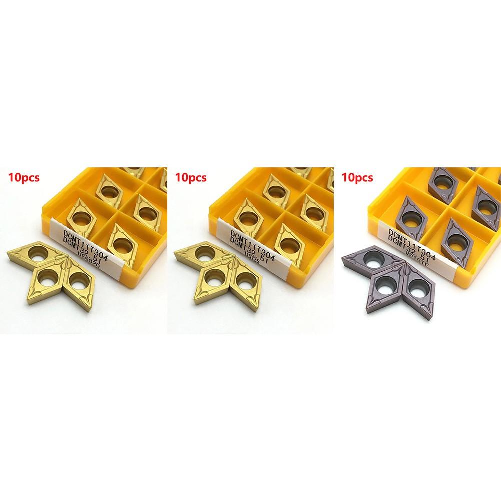 

High Speed Cutting with 10pcs DCMT11T304 Carbide Insert for Lathe Milling VP15TF