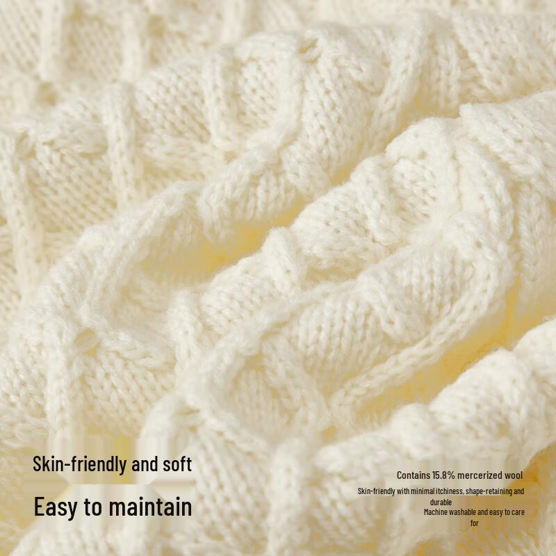 Semir Men's Machine Washable Cable Knit Pullover Sweater