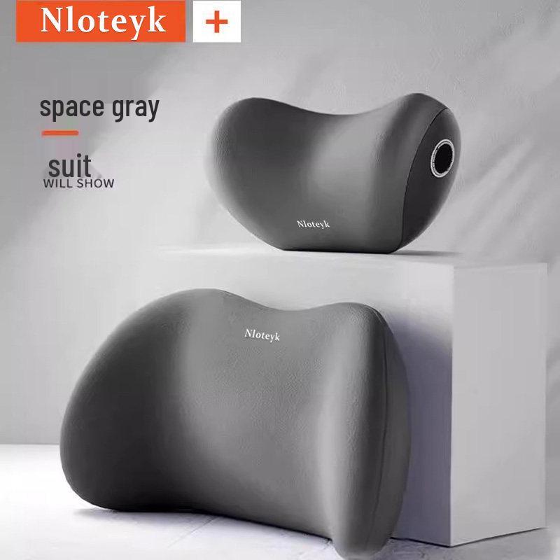 Car Memory Foam Neck & Lumbar Support Pillow Set: Ergonomic Headrest, All-Season Seat Back Cushion