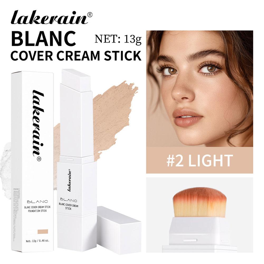 2-in-1 Color-Changing Foundation Stick Liquid Lightweight Moisturizing Brightening Foundation Color Changing For All Skin Types