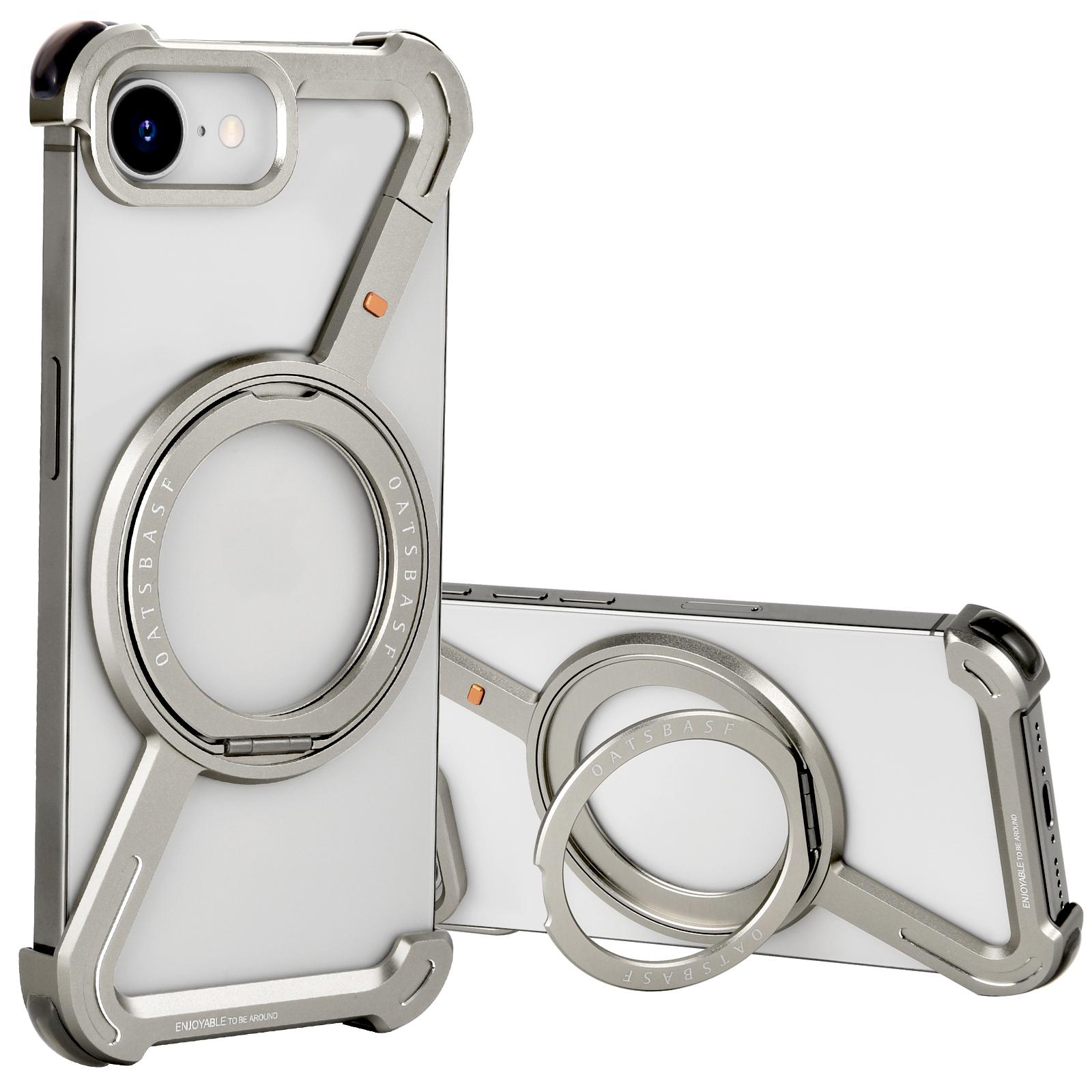 

Eary Z Shape Phone Case For iPhone 16 E Cover 360 Rotating Adjustable Magnetic Ring Stand Frameless Shockproof Protector Shells For iphone 16 E