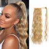Synthetic Ponytail Long Wave Ponytail Wrap Around Body Wave Clip In Hairpiece Wave Ponytail for Women