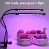 USB LED Plant Lamp Full Spectrum 3 Timer Setting 24W for Home Office Indoor Garden Desk Flowering Plants