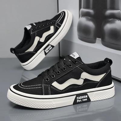 Men's Canvas Shoes Outdoor Casual Sneakers Fashion Board Shoes for Men Non-slip Platform Vulcanized Shoes 