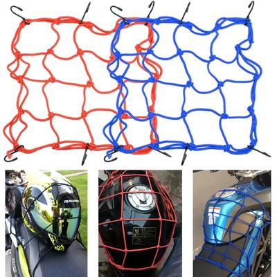 Motorcycle Adjustable Luggage Net Bike 6 Hooks Hold Down Fuel Tank Luggage Mesh Web Styling High Quality Moto Cargo Net