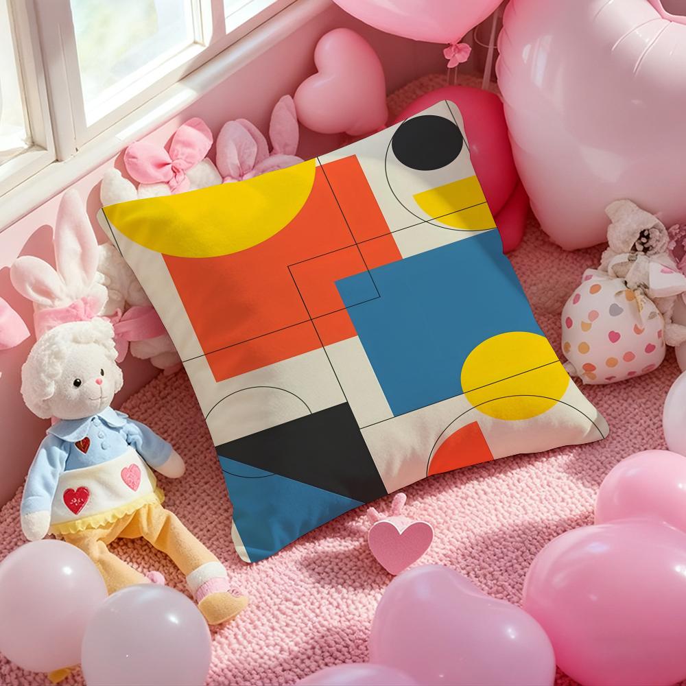 B-Bauhaus Designs Famous Cushion Cover Pattern Printed Pillowcase for Living Room Sofa Cushion Cover & Bedroom Decor