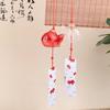Glass S Style Goldfish Garden Hanging Ornament Outdoor Decor Pendant Furin Decorative Fish Japanese Wind Chimes