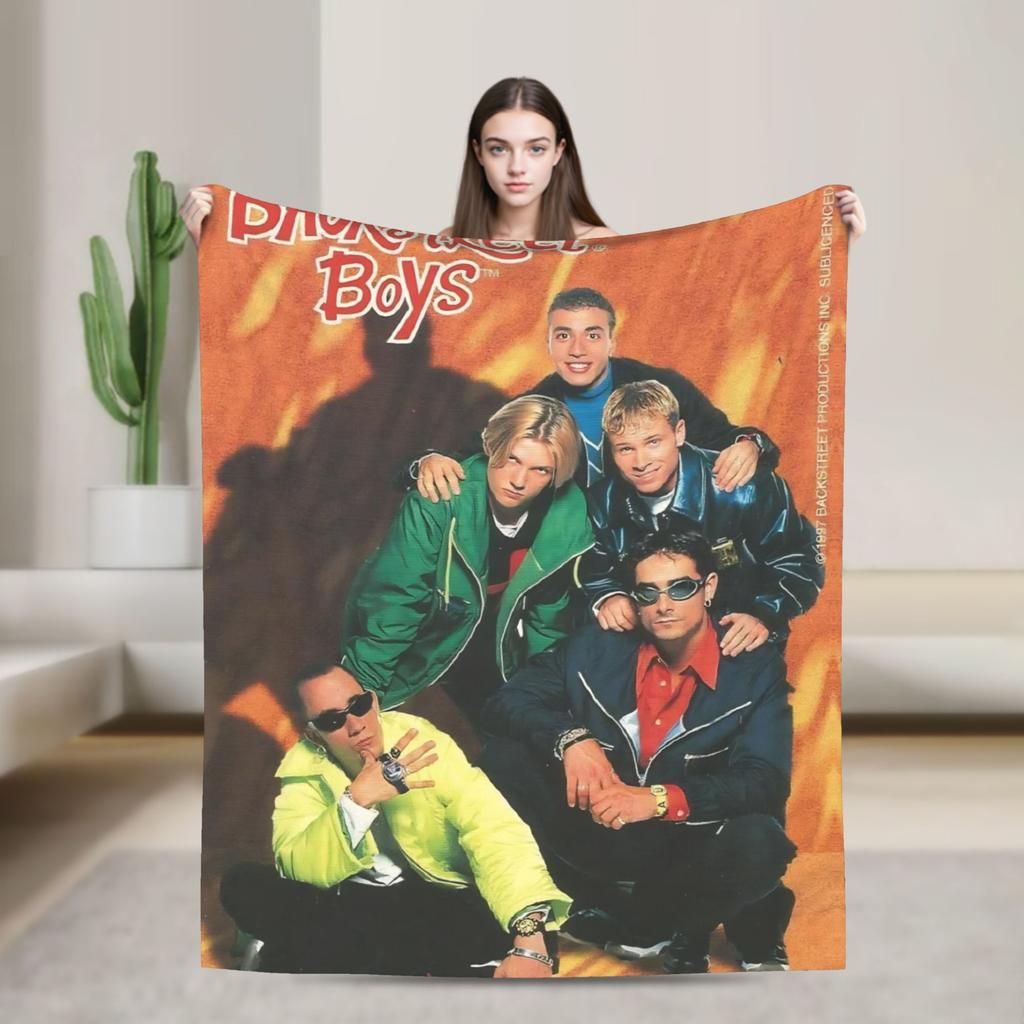 BSB Backstreet Boys Band Blanket Quality Warm Soft  Throw Blanket Autumn Decorative Living Room Funny Bedspread