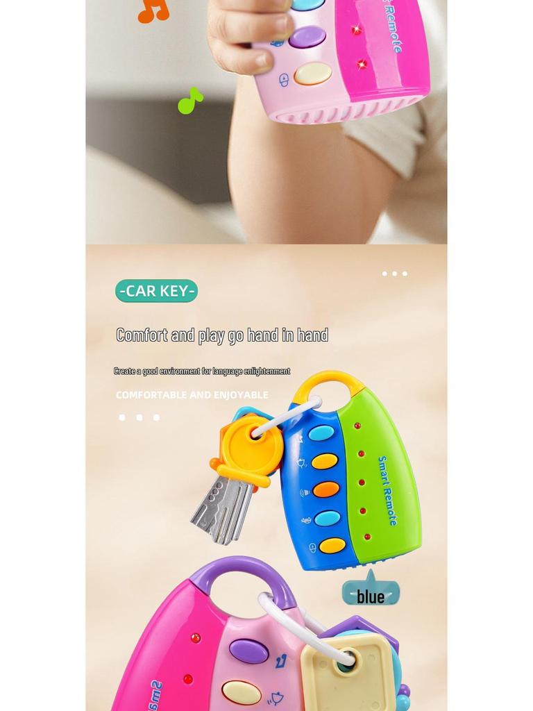 Infant Educational Toy Car Keys with Lights & Music