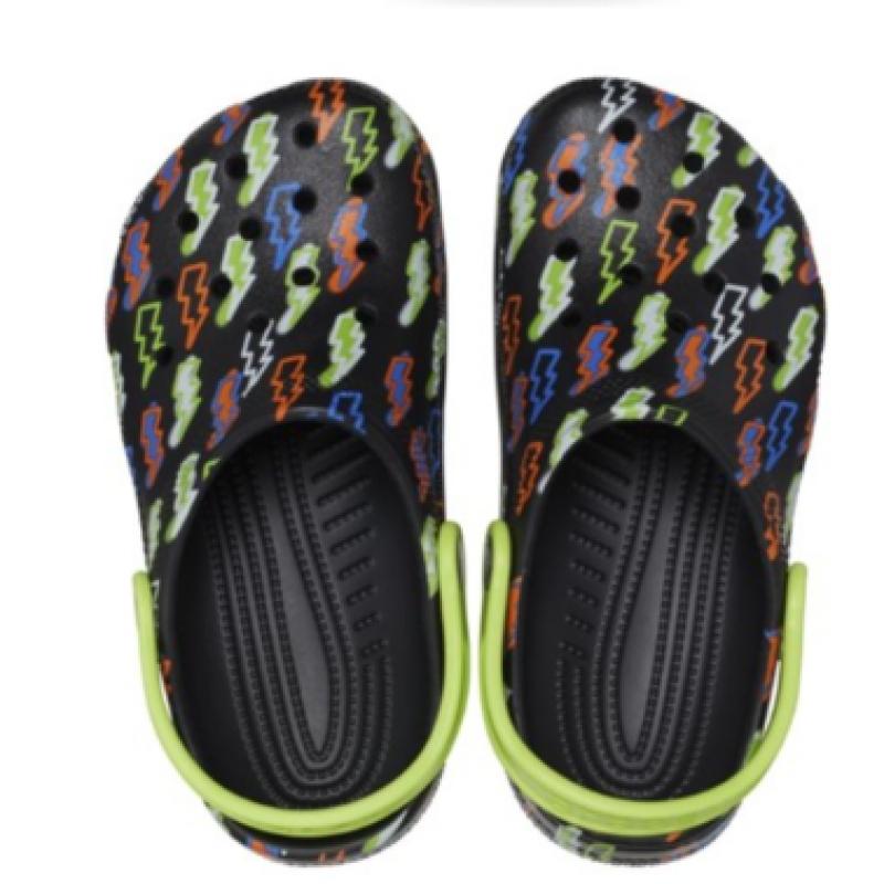 Crocs Classic Lightningbolt Clog Toddler Kids 208307 001 208309 001