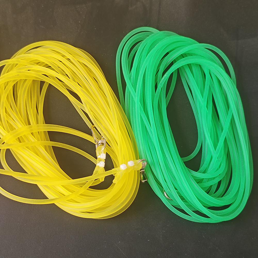 1PC Rubber Solid Slip Rope, Tensile and Elastic Rod Guard Rope, Fish Slide Rope, Fishing Gear, 5M  15M  20M