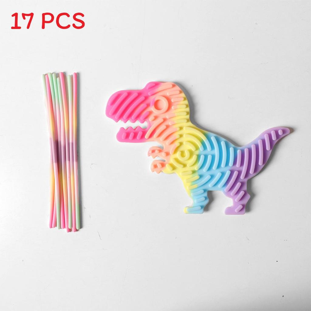 Colorful Silicone Sensory Activity Board For Kids With Unicorn Design For Stress Relief
