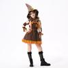 J-yuefang/Jingyuefang Vogelscheuchen-Kostümkleid mit Hut für Mädchen, Polyester, Halloween Rollenspiel
