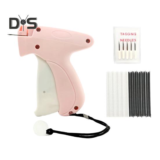 

Дырокол для ценников Инструмент для прикрепления этикеток на одежду Не стежок Дырокол для прикрепления ценников с иглами для шерсти, хлопка, джинсовой ткани, полиэстера светло-розовый