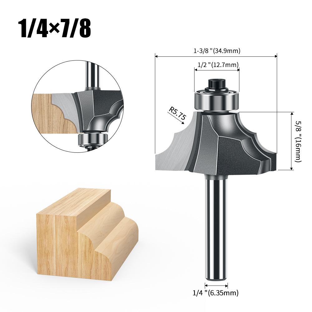 Double R Line Knife 1/4 Handle 1/2 Handle Head Bearing, Cabinet Line Knife Decorative Line Knife, Carving And Trimming Woodworking