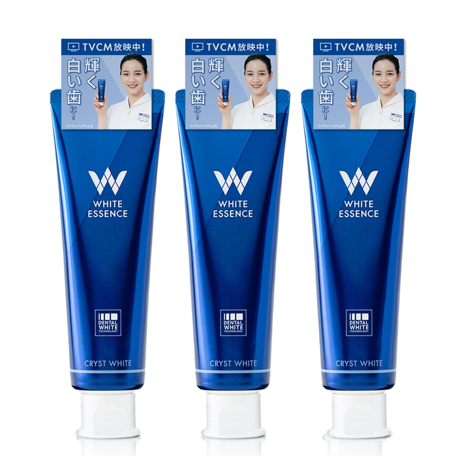 

Отбеливающая зубная паста White Essence Crist White, вкус премиальной мяты, отбеливает зубы (3 Белых Кристалла)