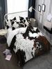 3pcs/set Cow Pattern Duvet Cover Set(1 Duvet Cover & 2 Pillowcase), Polyester Bedding Set For All Season