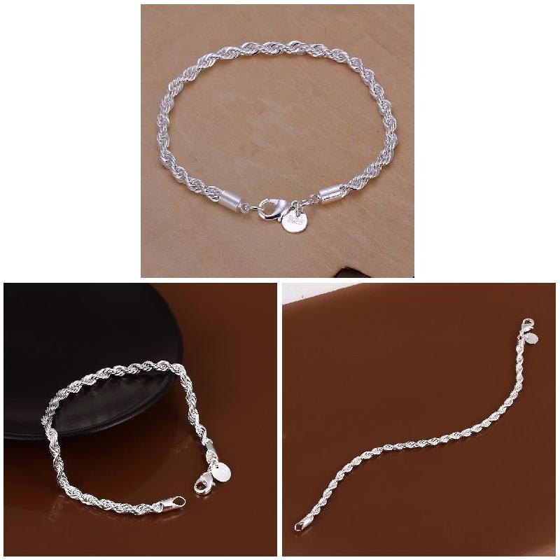 Fashion Jewelry Hand Chain Twisted Rope Design Bracelet For Unisex Man Women Gift
