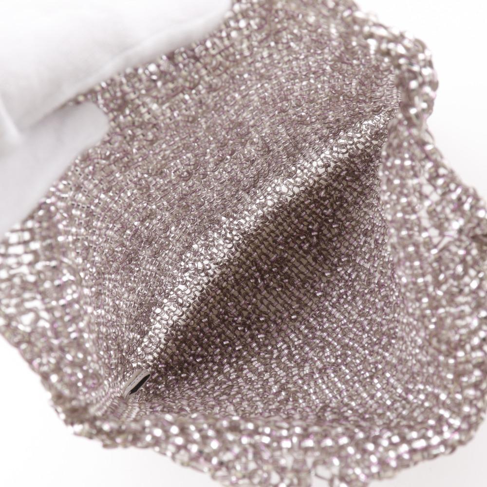 ANTEPRIMA Standard Handbag Square Silver Purple Wire Cord Women Used