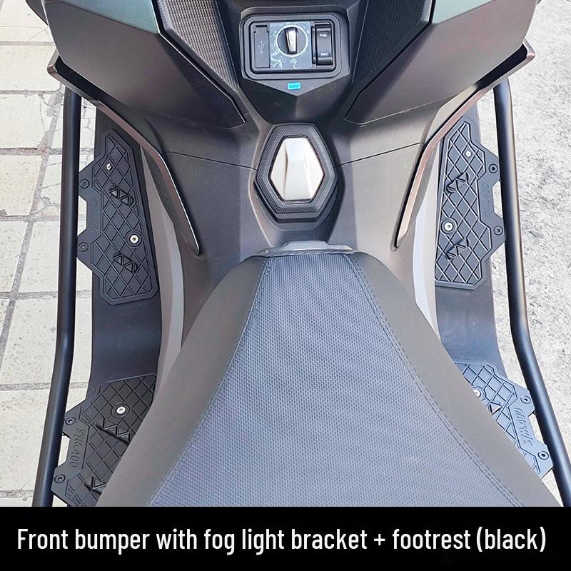Aluminum Alloy Non-Slip Foot Pedal with Anti-Fall Guard for SYM Cruisym 400 Bumper Modification