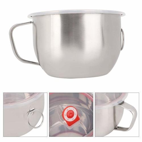 1300ml Stainless Steel Portable Instant Ramen Bowl with Handle and Airtight Lid, Made of Silicone and Stainless Steel