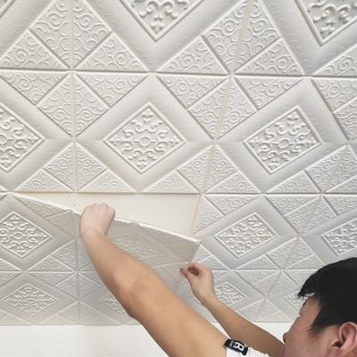1/5/10 Stuks 70*70 Cm Behang Baksteen 3D Muursticker Schuim Zelfklevende Diy woonkamer Decor Waterdicht Papier