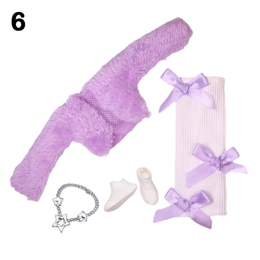 Módní 30cm oblečení pro panenky DIY doplňky Plyšový kabát Princezna Zimní kabát pro panenky 1/6 BJD 11,5"